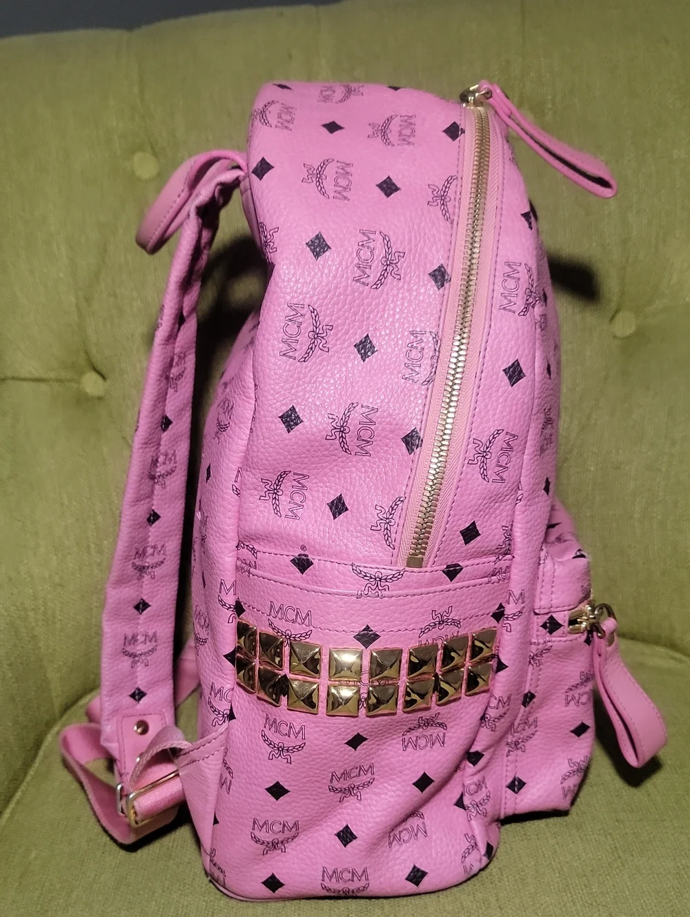 MCM Studdard  Pink Backpack